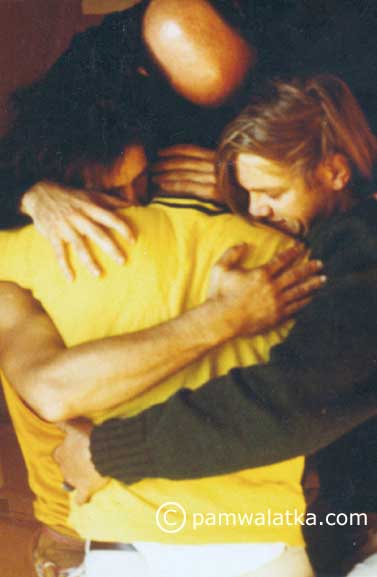 photo of group hug