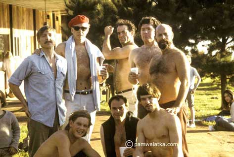 photo of PIONEERS POSE after football at Esalen